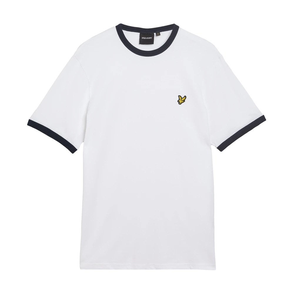 Lyle & Scott SS T-shirts Ringer T-shirt White Heren