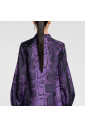 chemise-en-soie-a-imprime-python-et-lacets