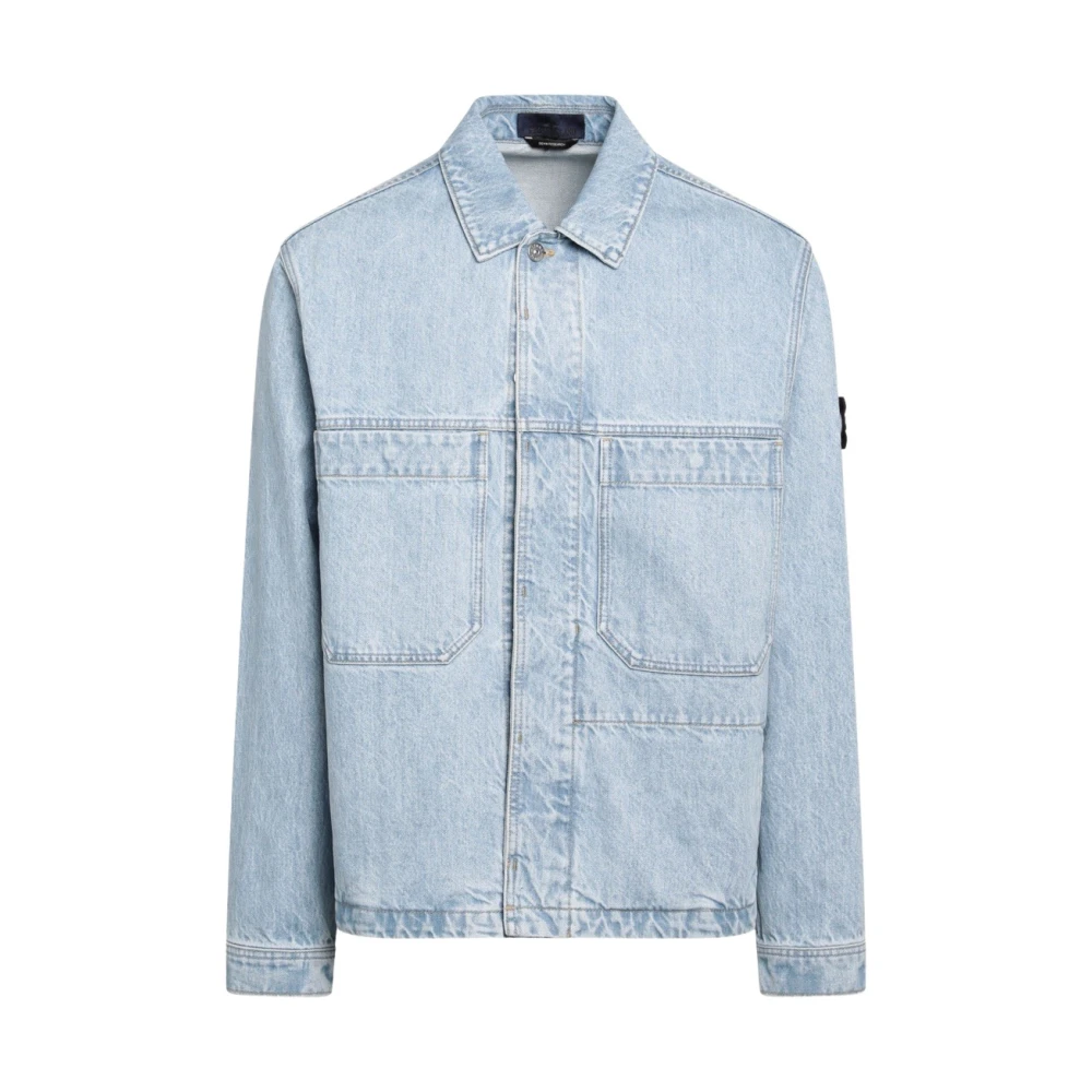 Stone Island , Herren, Jacken, Blau, Xl