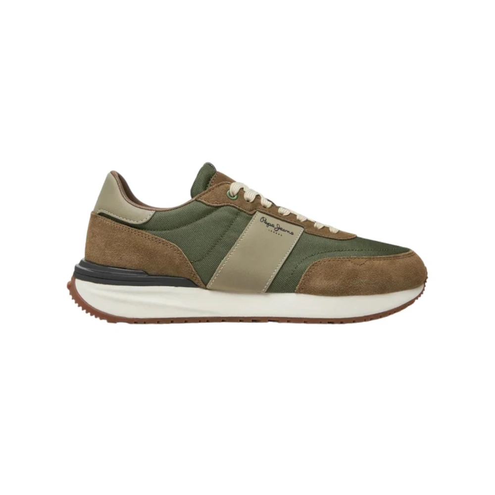 Pepe Jeans Men's Green Sneakers, 9 Uk, Buster Supra Trainers