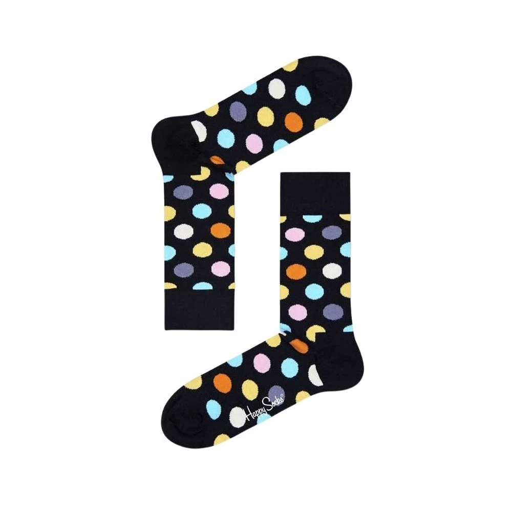 Happy Socks , Socks, Male, Black, M, Multicolored Dots Cotton Socks - Image 1