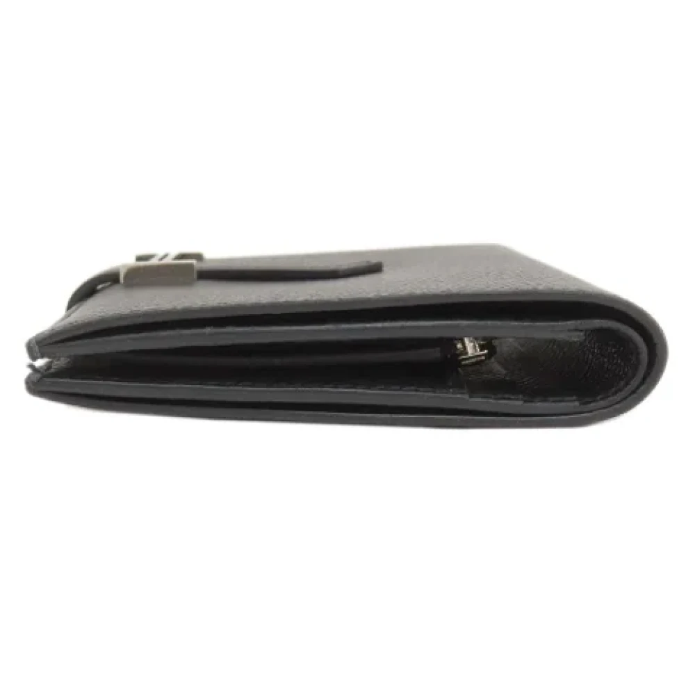 Hermès Vintage Pre-owned Leather wallets Black Dames