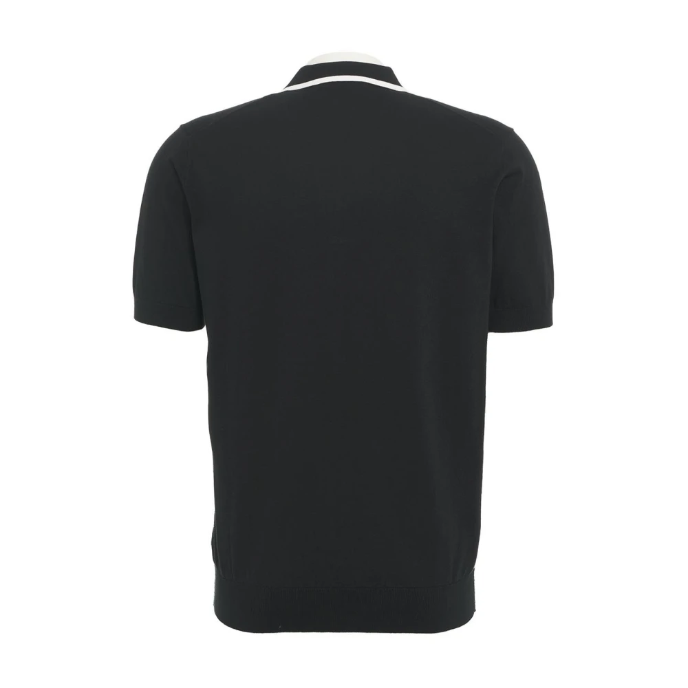 Paolo Pecora Zwart T-shirt & Polo voor Heren Black Heren
