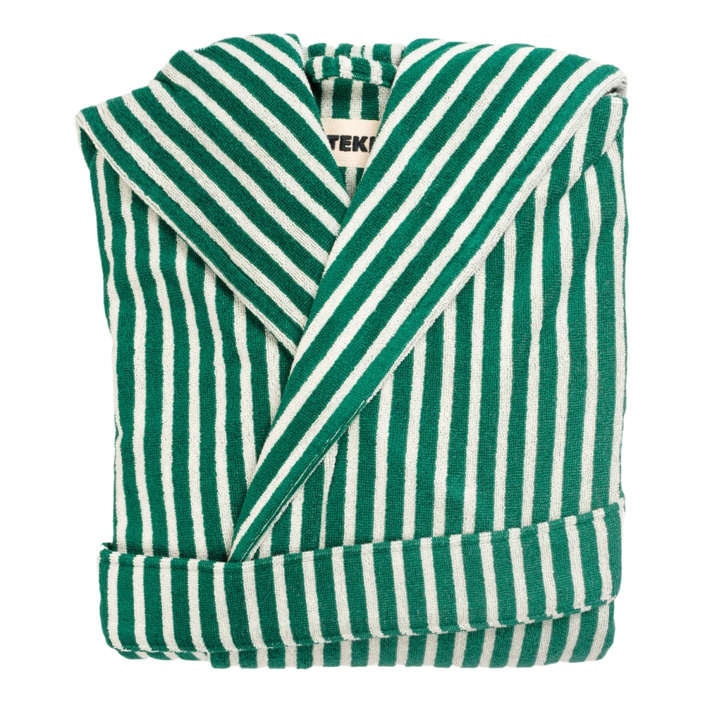 Tekla Badjas met capuchon Green Unisex