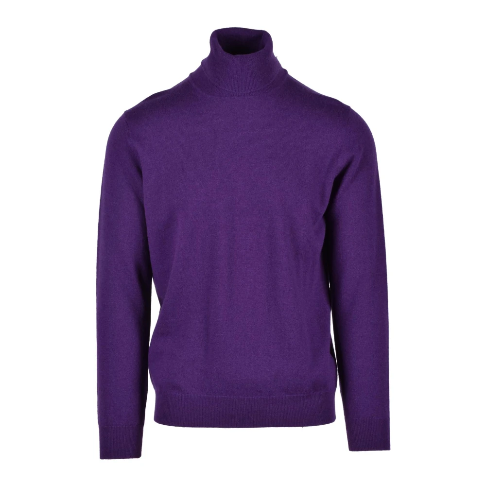 Kangra Wollen Gebreide Trui Purple Heren