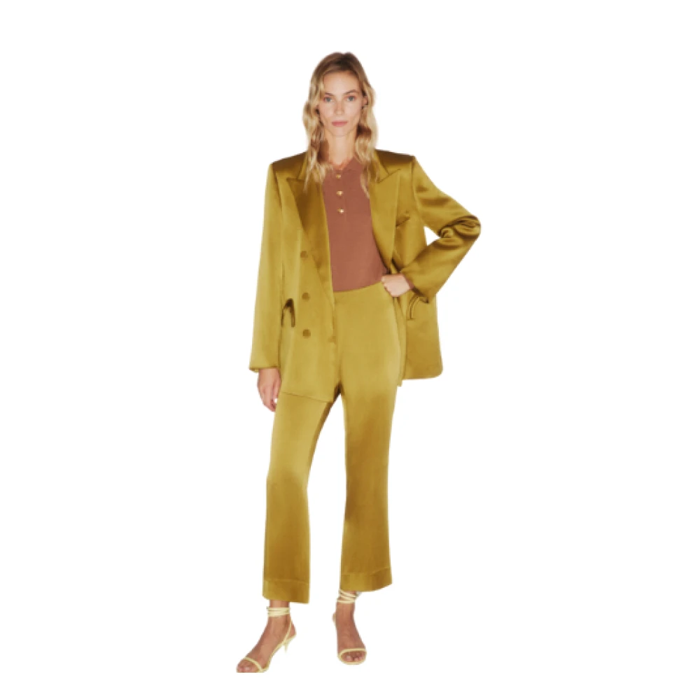 Blazé Milano Olijfgroene Novalis Blazer Yellow Dames