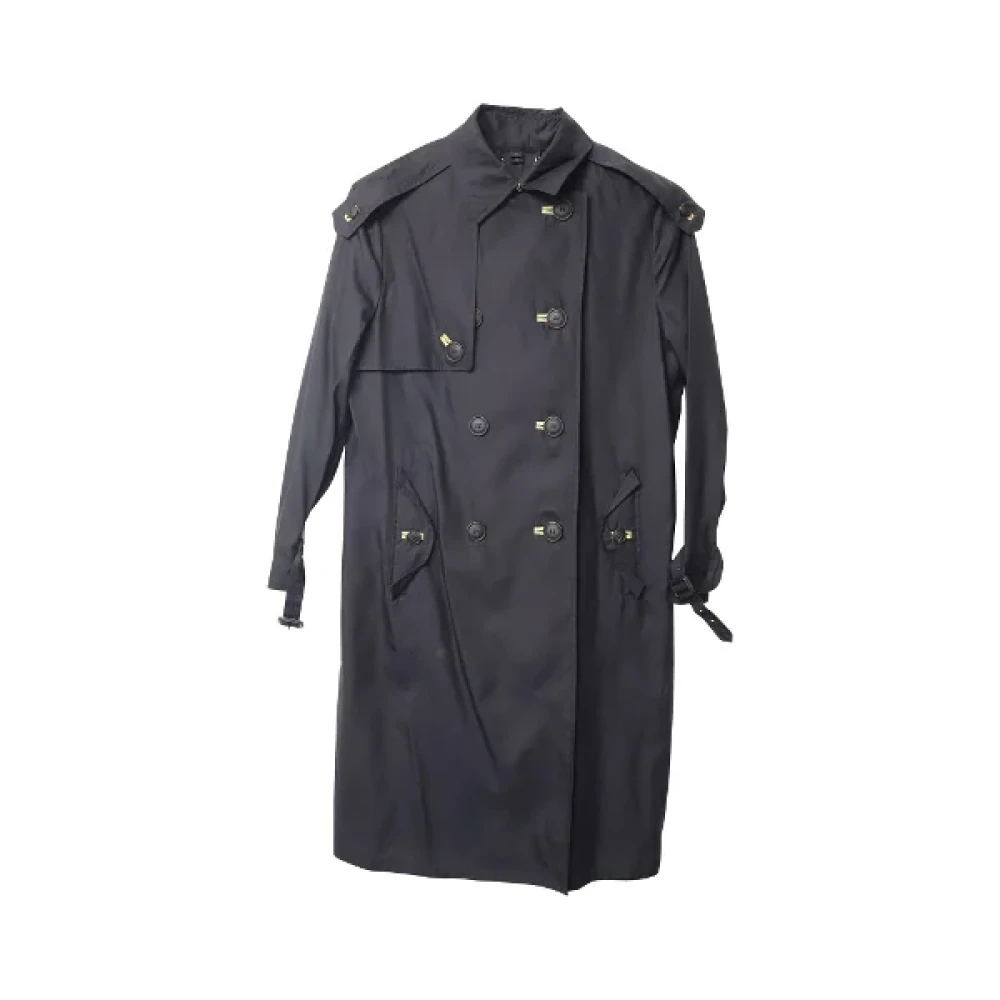 Burberry Vintage Pre-owned Nylon outerwear Black Dames