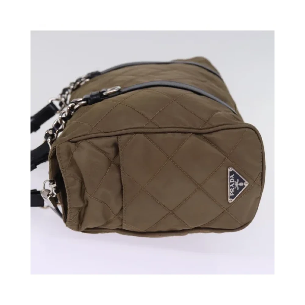 Prada Vintage Pre-owned Nylon prada-bags Brown Dames