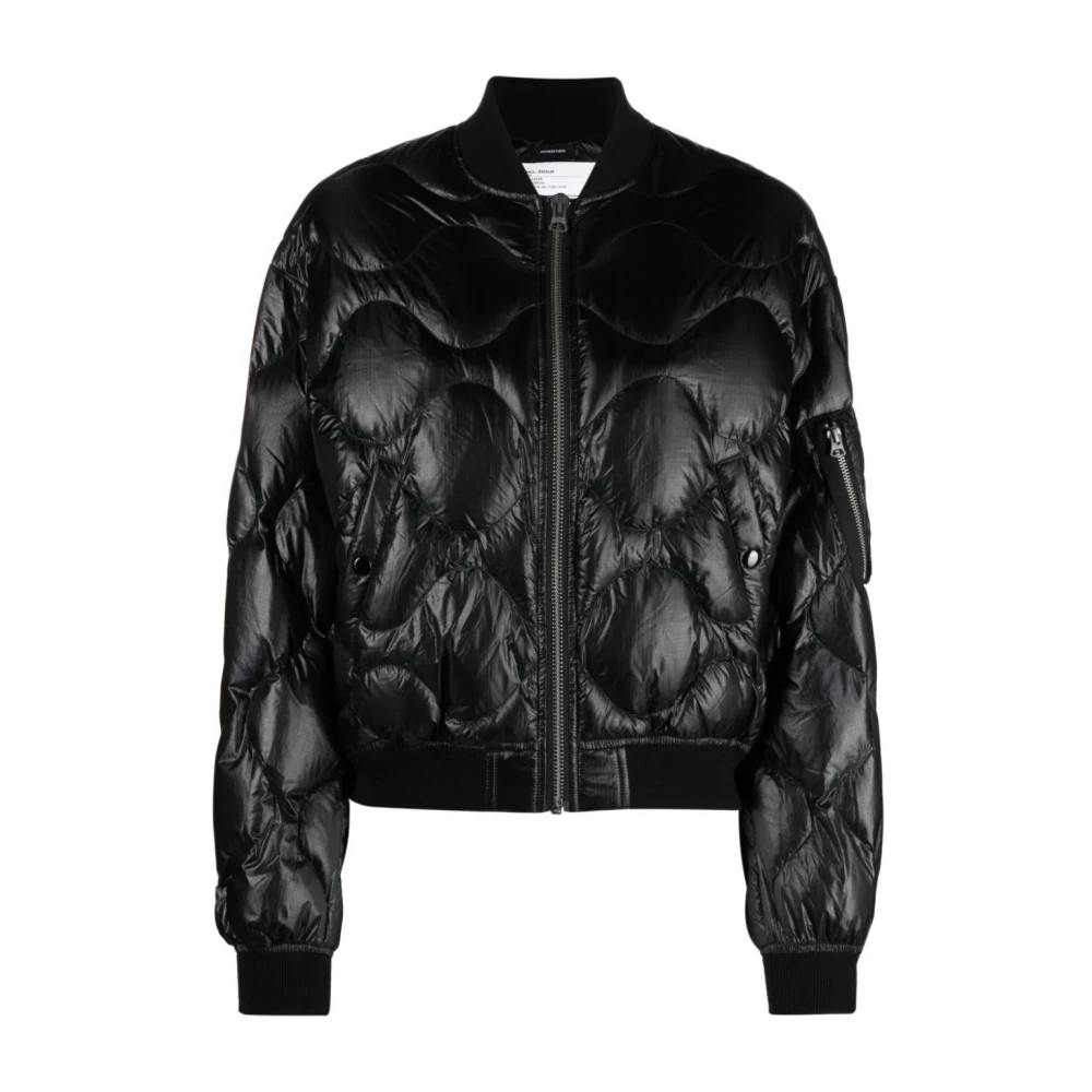 R13 Zwarte Puffer Down Flight Jas Black Dames