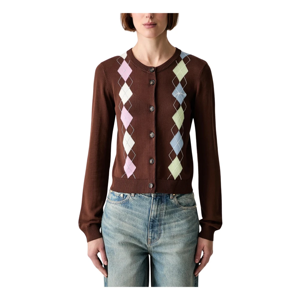 Ganni Donna Marrone Maglie, M, New, - Immagine 6