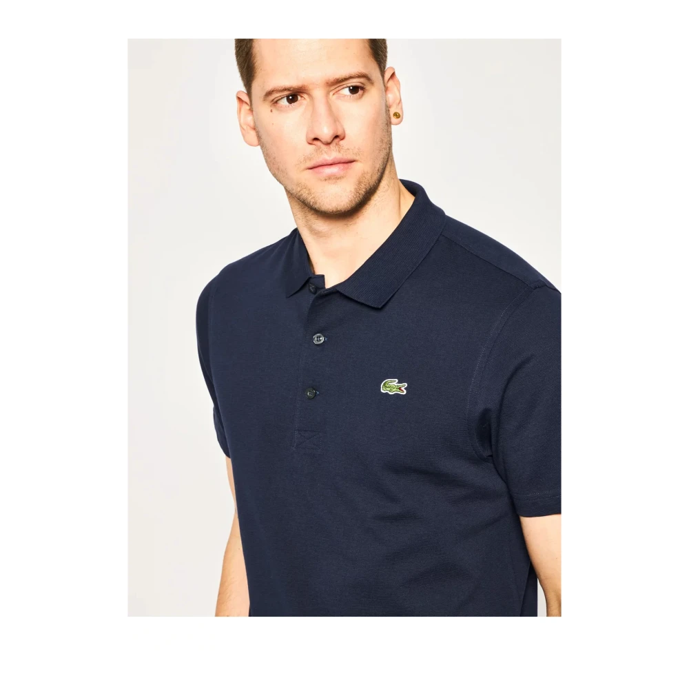 Lacoste Regular Fit Polo Shirt Blauw Blue Heren