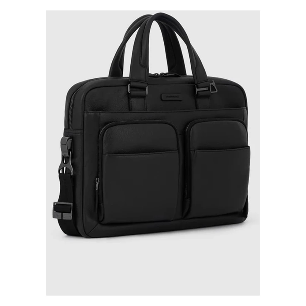 Piquadro Slanke Computer en iPad Pro 12.9 Hoes Black Heren