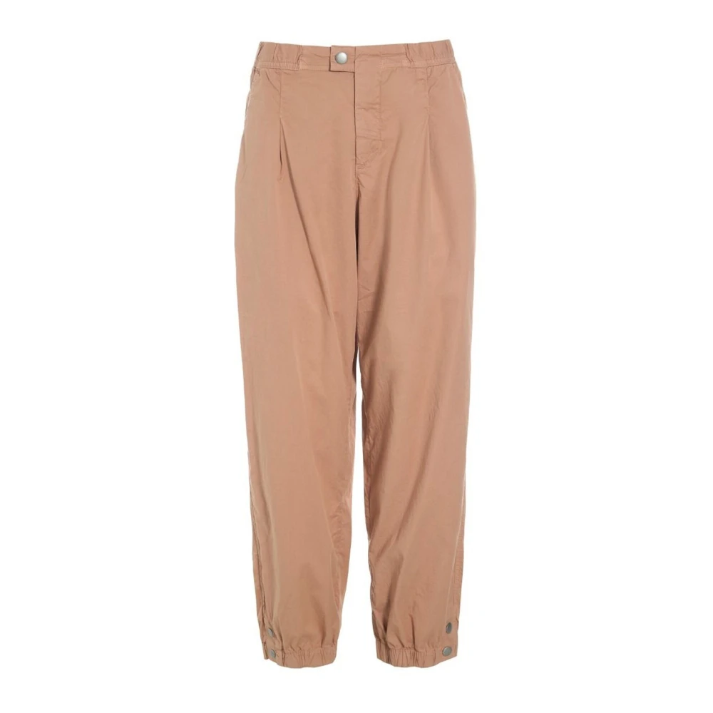 Bitte Kai Rand Wijde Pijp Elastische Enkels Terracotta Broek Orange Dames