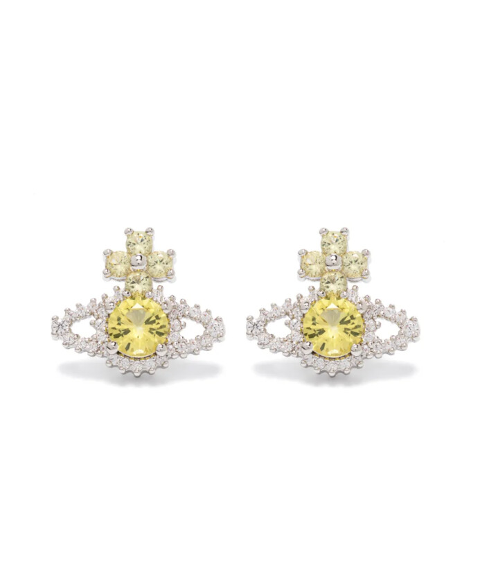 platinum-and-yellow-orb-earrings
