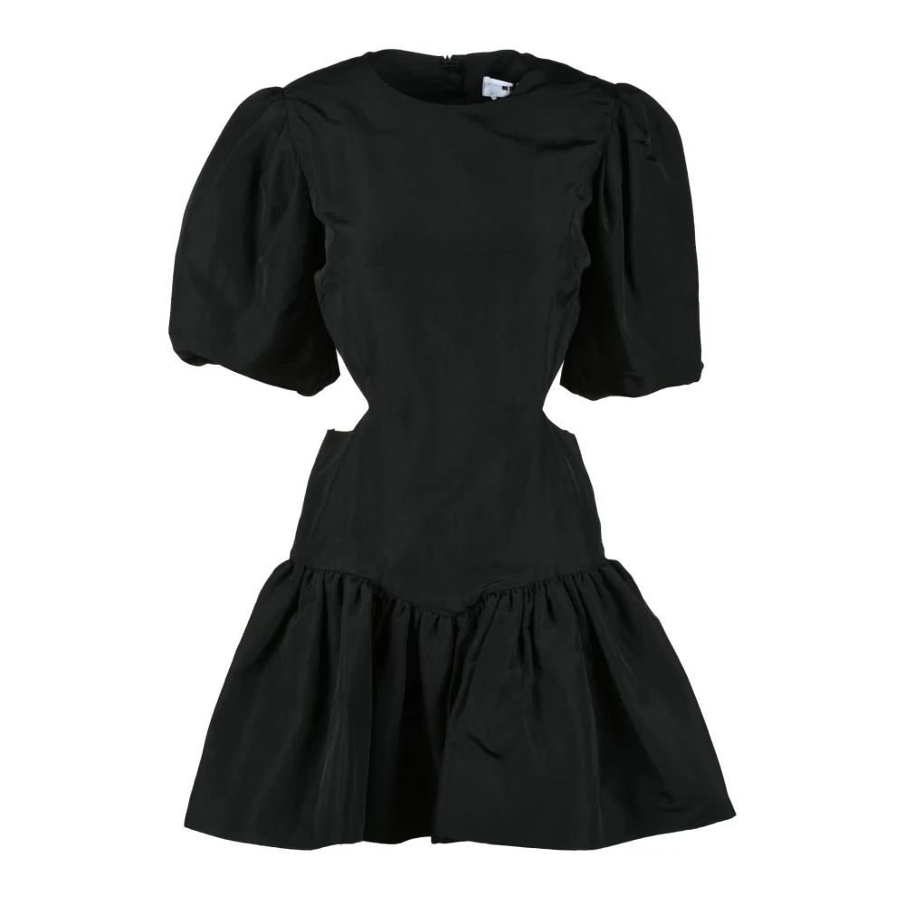 Msgm Damesjurk in Viscose Linnenmix Black Dames