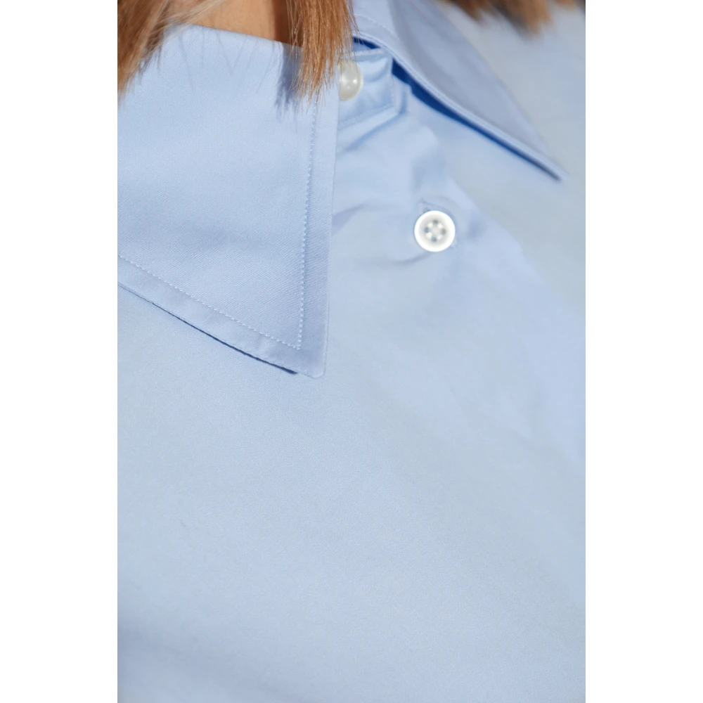 Officine Générale Lang loszittend shirt Blue Dames