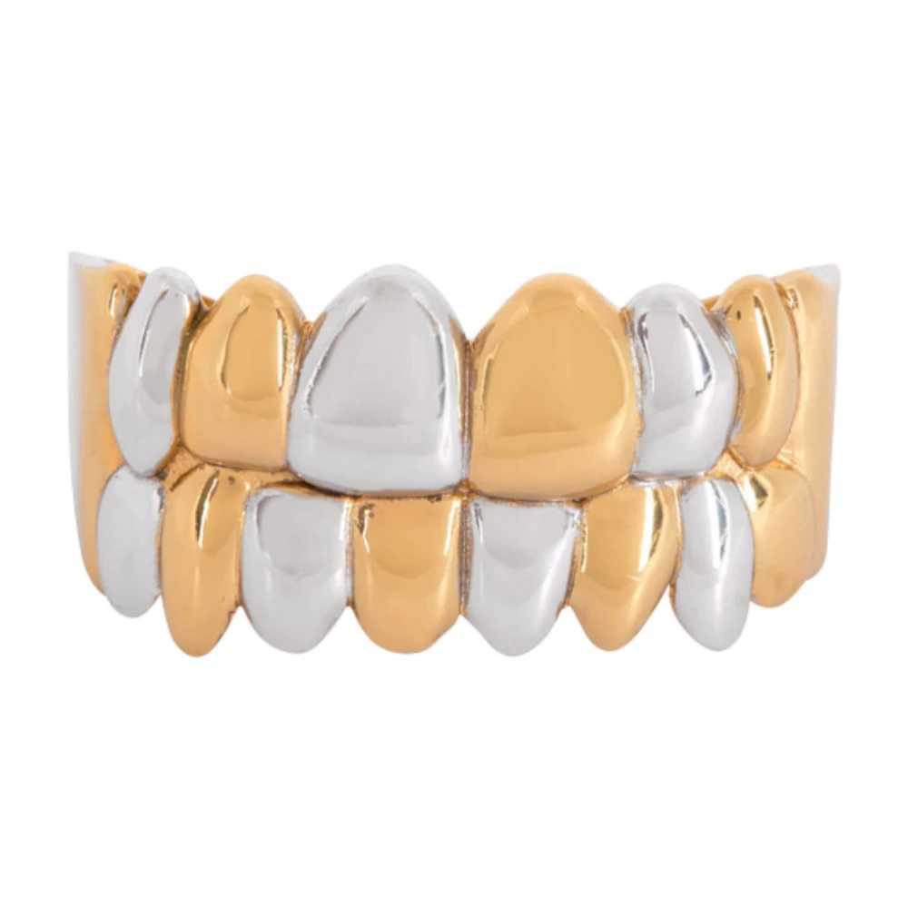 Balmain Mässing dubbel grillz ring Yellow, Herr