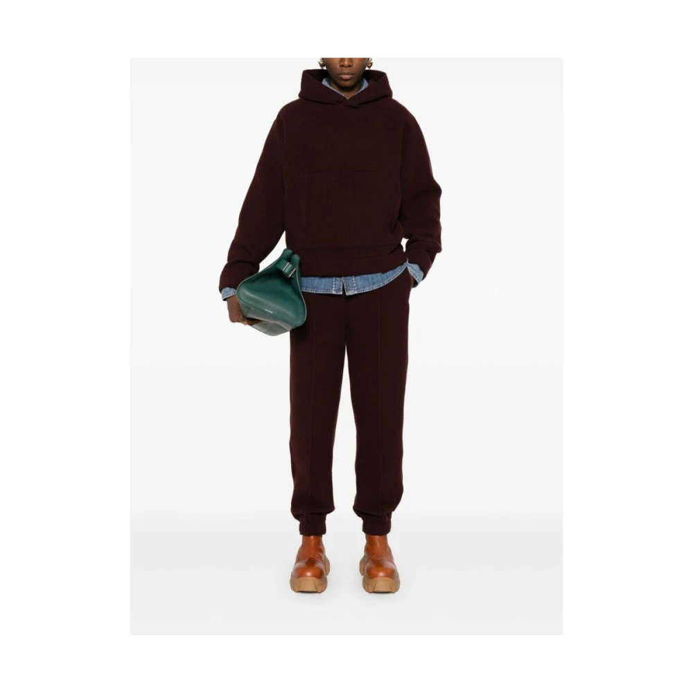Armarium Bordeaux Rode Wol Elastische Manchetten Broek Red Dames