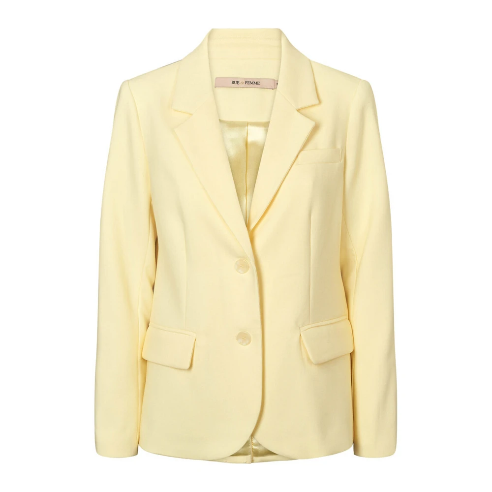 RUE de Femme Elegante Gele Blazer Jas Yellow Dames