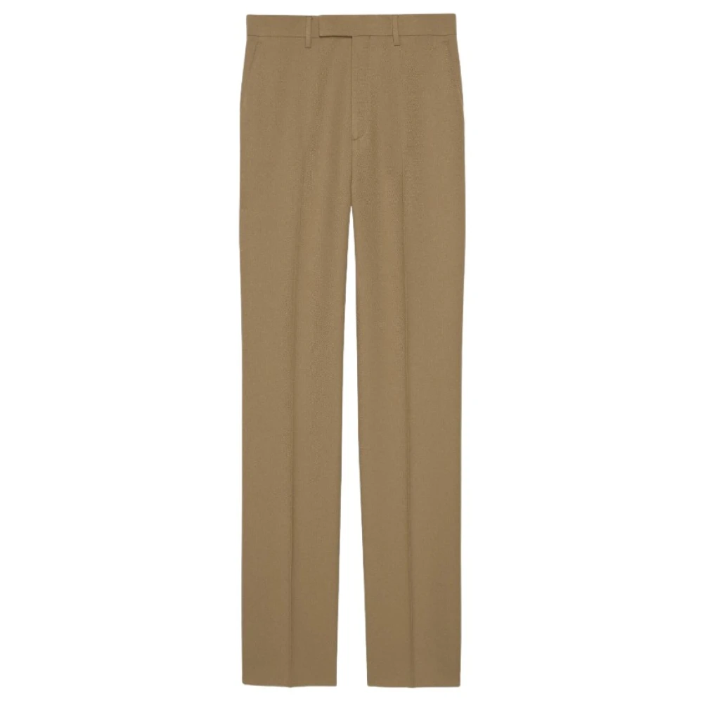 Gucci Tailored Wide-Leg Broek Brown Dames