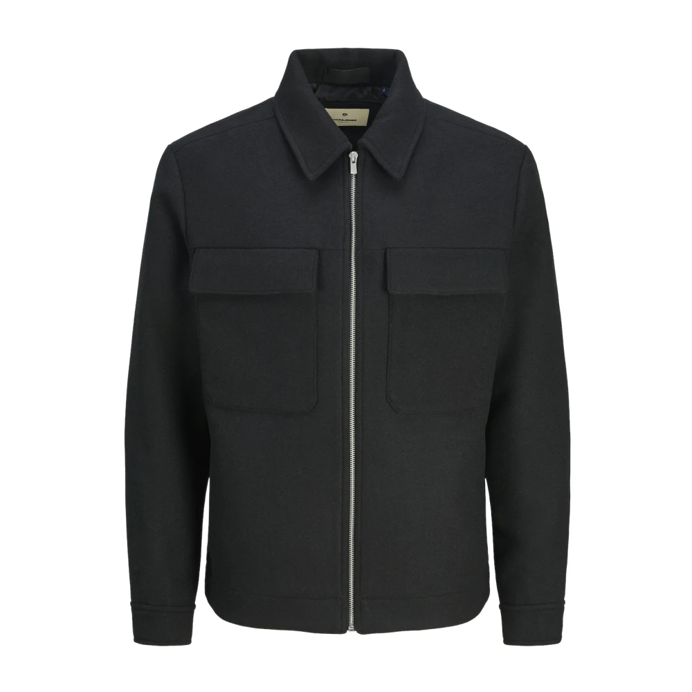 jack & jones Zwarte casual jas Black Heren