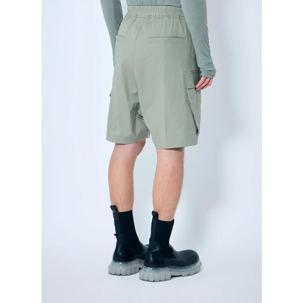 Rick Owens Cargo Lange Shorts Green Heren