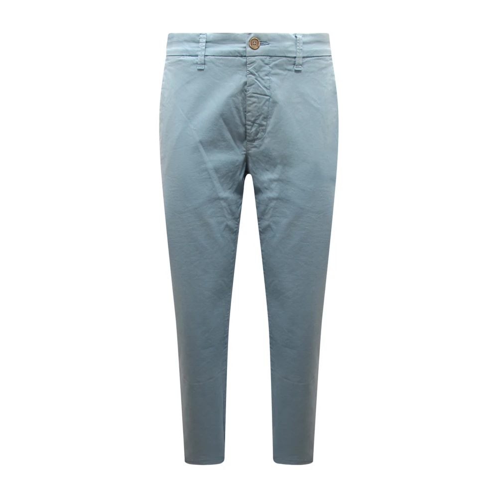 Jeckerson Men's Blue Chinos, W32, Stylish Jude Trousers Made In Italy