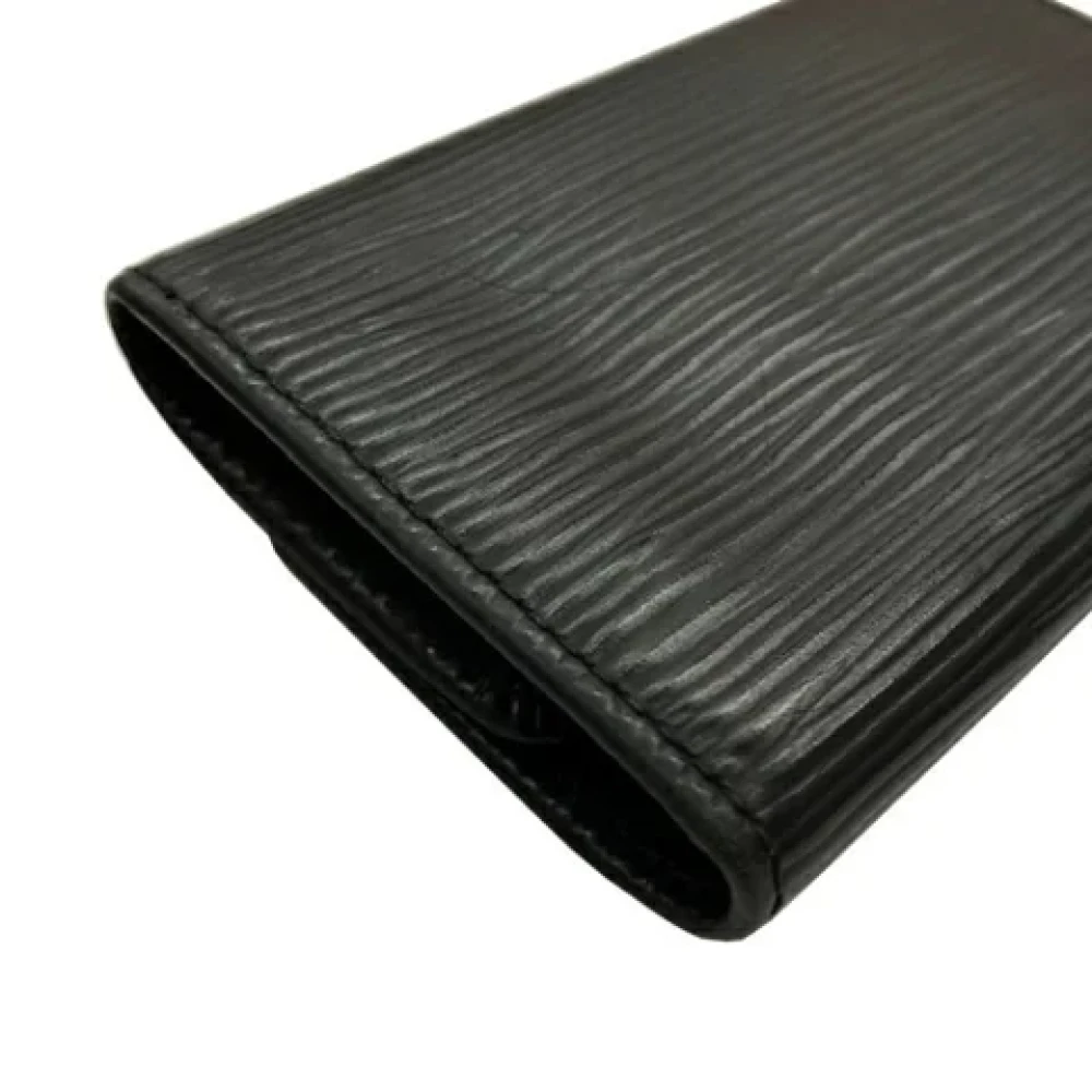 Louis Vuitton Vintage Pre-owned Leather key-holders Black Dames