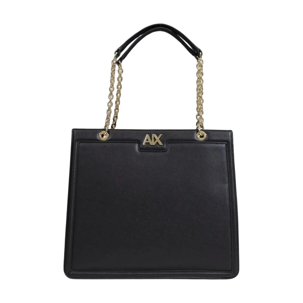 Armani Exchange Stijlvolle Polyester Handtas voor Vrouwen Black Dames