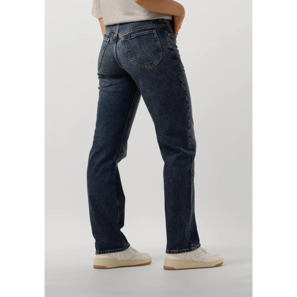 Lee Klassieke Rider Wide Leg Jeans Blue Dames