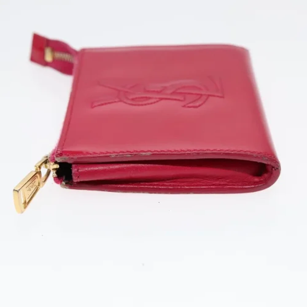 Saint Laurent Vintage Pre-owned Canvas pouches Pink Dames