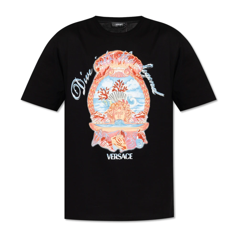 Versace Herren Schwarz Oberteile, K, Lgröße: