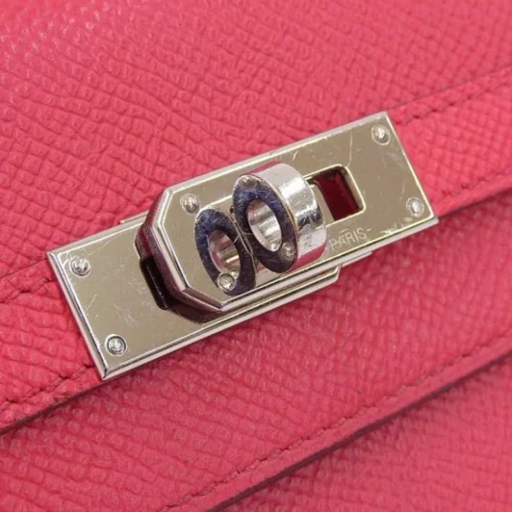 Hermès Vintage Pre-owned Leather wallets Pink Dames