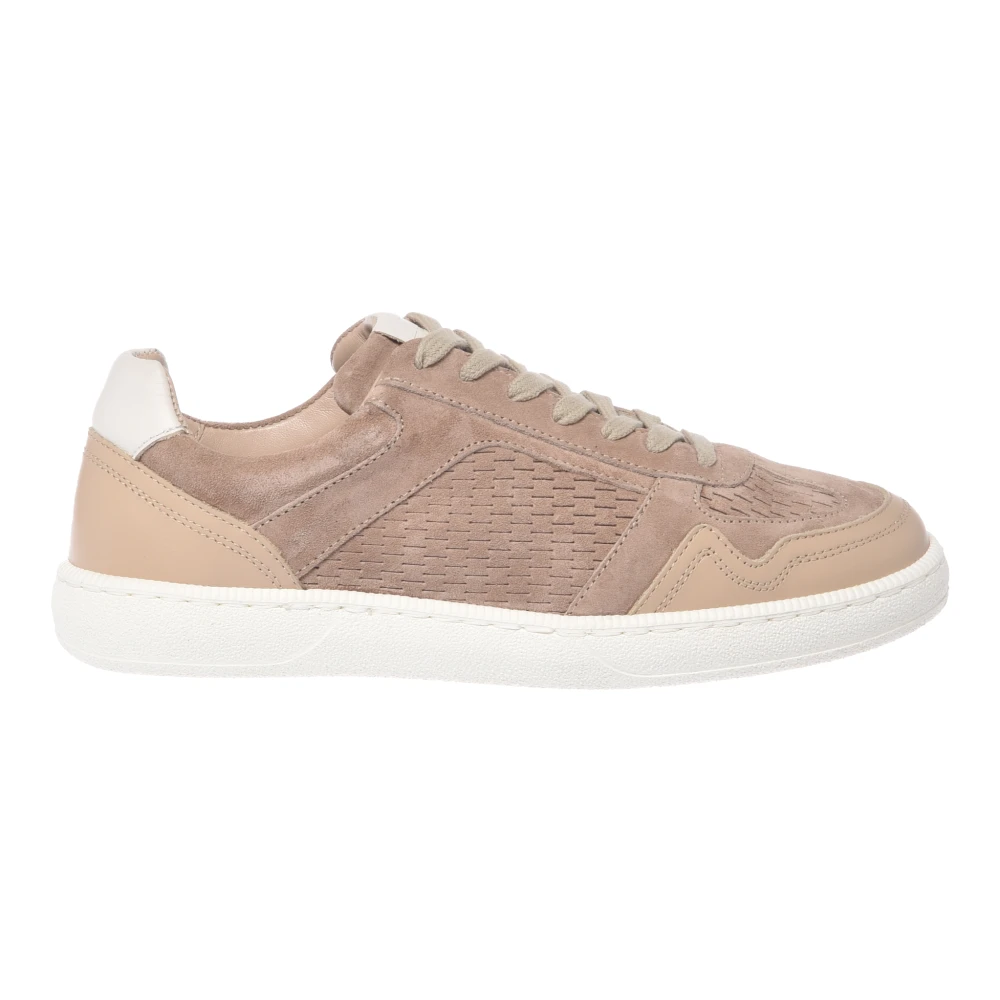 Baldinini Suede Sneaker Dames Schoenen Beige