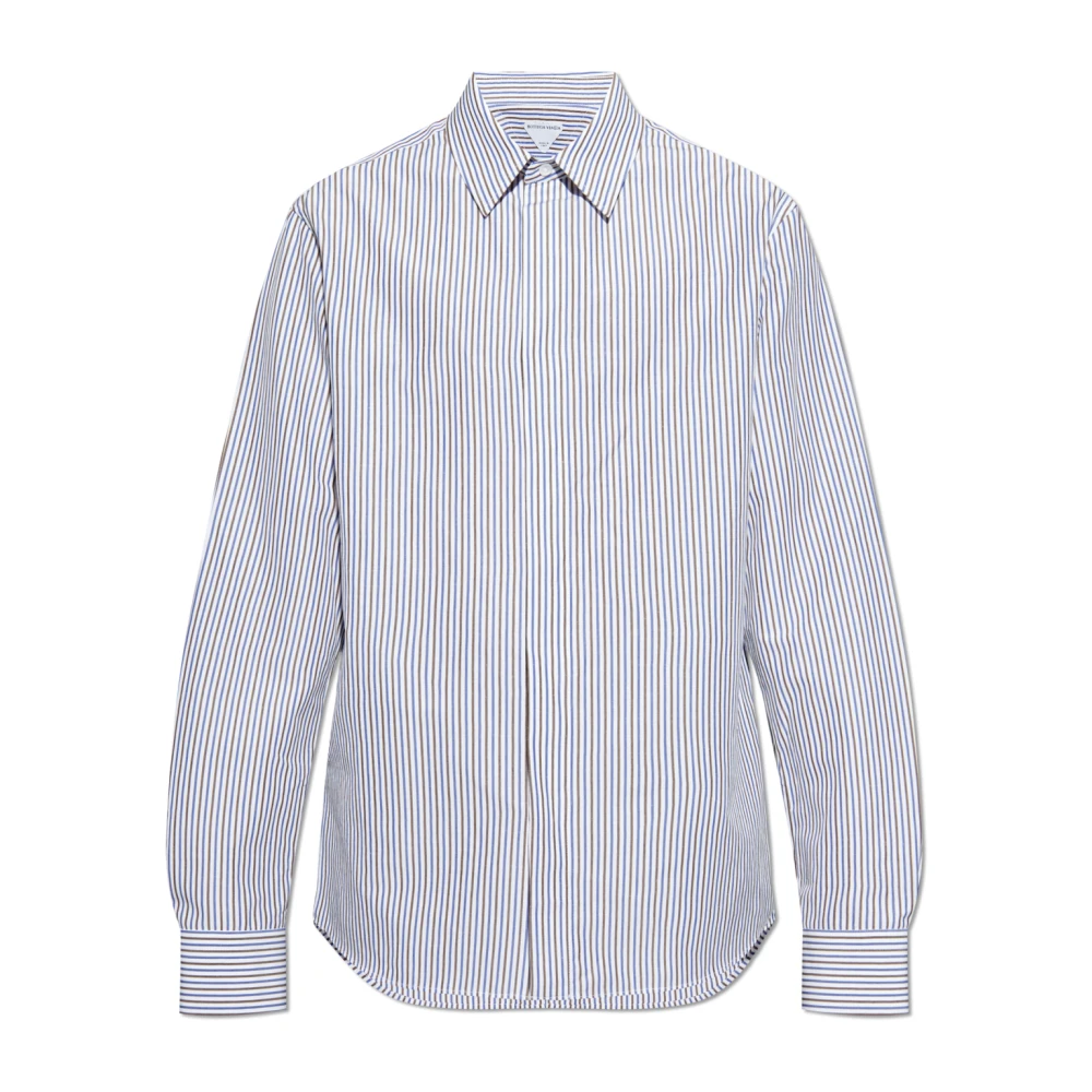Bottega Veneta Overhemd met gestreept patroon White Heren
