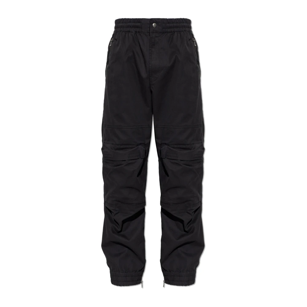 Diesel Uomo Nero Pantaloni, Xl, New,