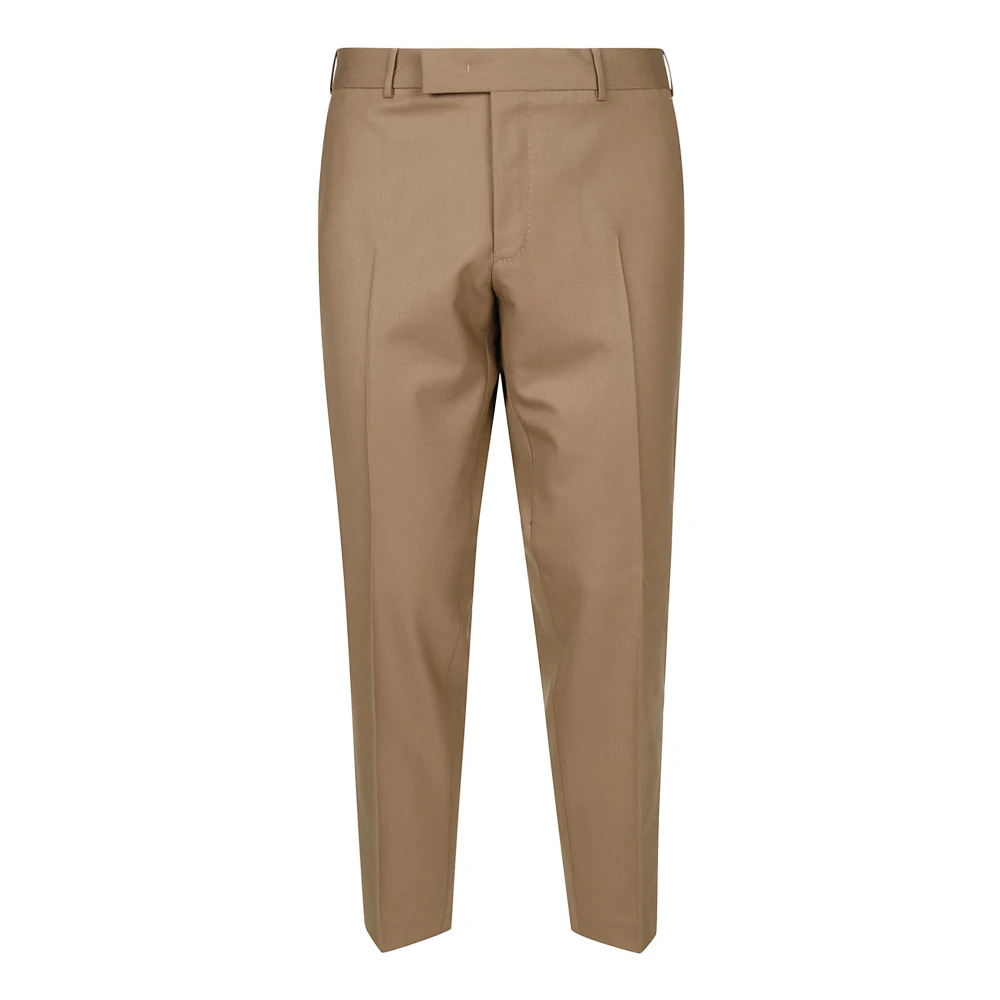PT Torino Formele Stoffen Broek voor Veelzijdig Gebruik Brown Heren