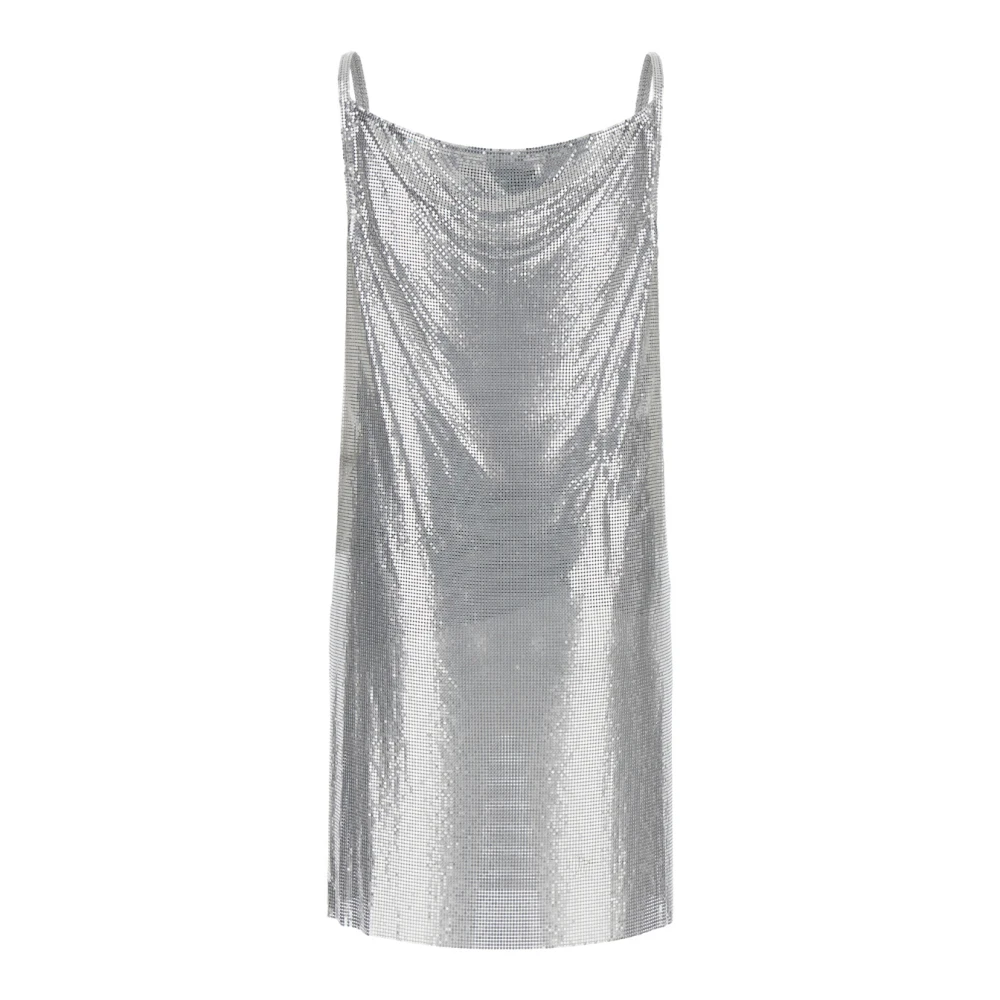 Versace Zilveren Jurk voor Vrouwen Aw24 Gray Dames