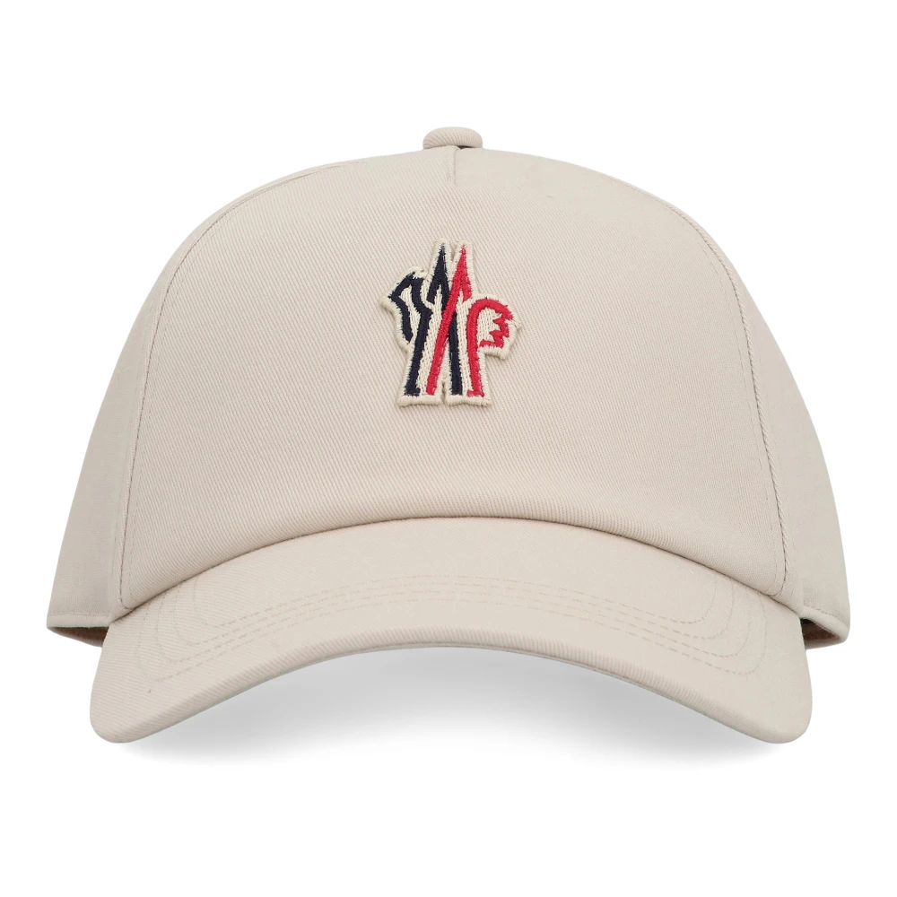 Moncler Women's Beige Hats & Caps, One Size, Logo Baseball Cap