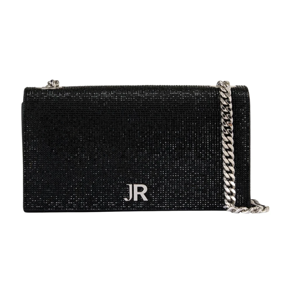 John Richmond Schoudertas met ketting schouderband Black Dames