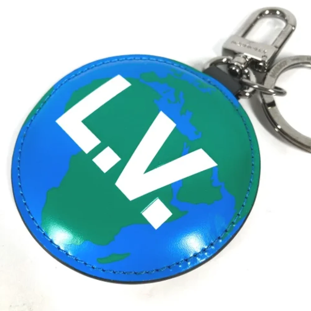 Louis Vuitton Vintage Pre-owned Fabric key-holders Blue Dames