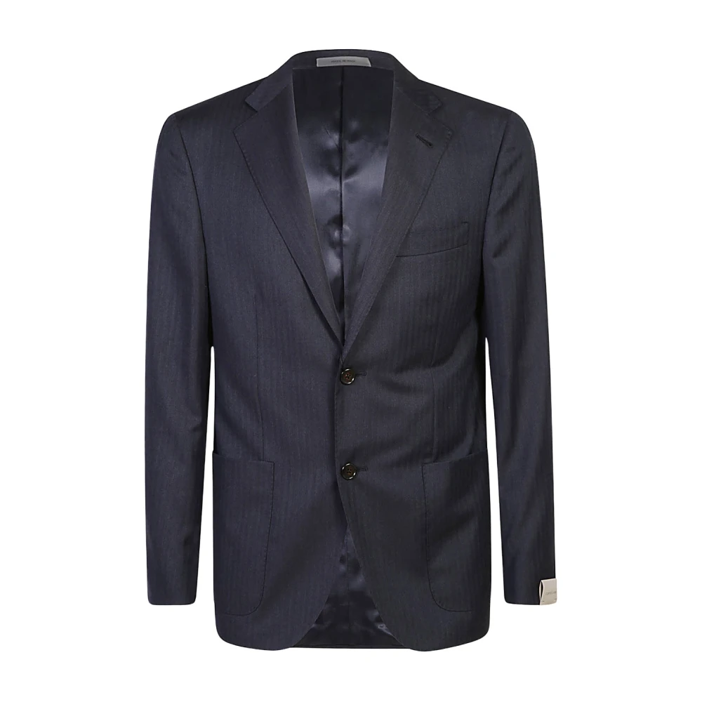 Corneliani Blauwe herenjas Aw24 Blue Heren