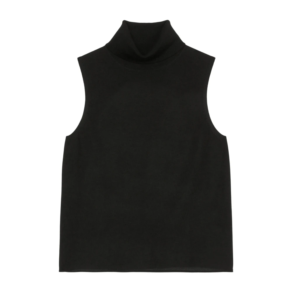 Marc O'Polo Reguliere fijngebreide trui Black Dames