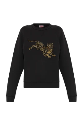 Sweatshirt med skimrande paljetter