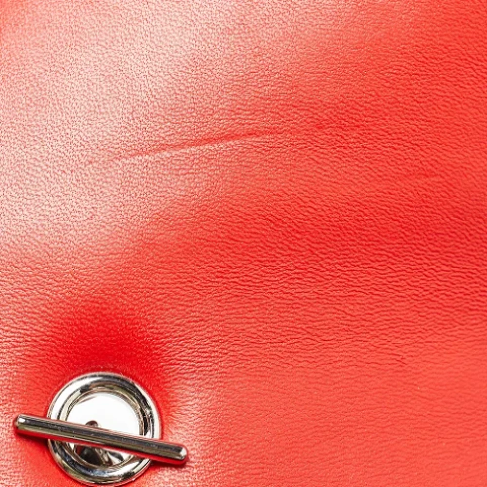 Chanel Vintage Pre-owned Leather chanel-bags Orange Dames