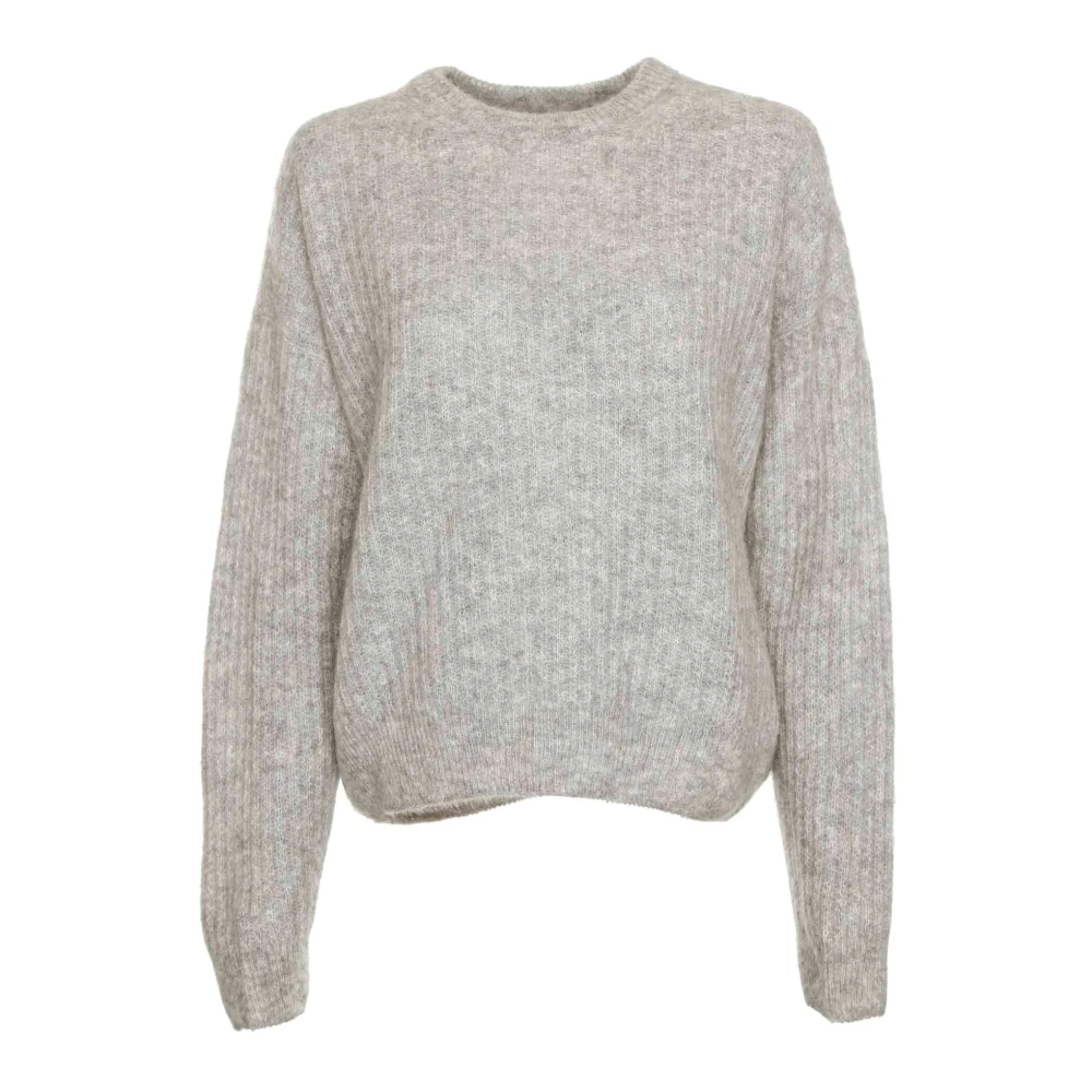 drykorn Alpaca Oversized Gebreide Trui Gray Dames