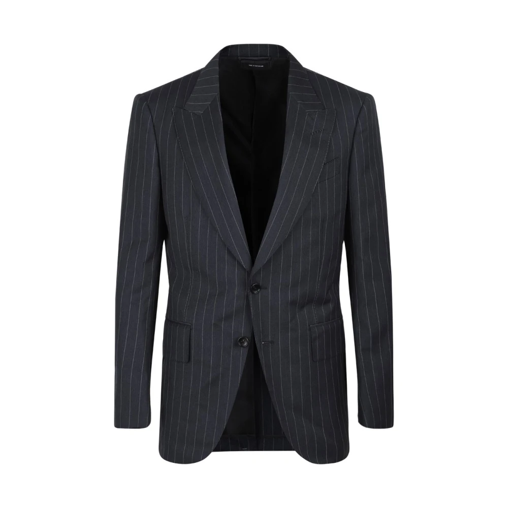 Tom Ford Streep Dyllan Jas Donkergrijs Gray Heren
