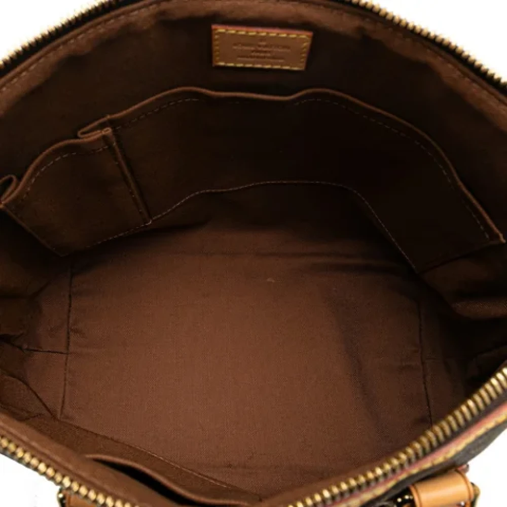 Louis Vuitton Vintage Pre-owned Plastic handbags Brown Dames