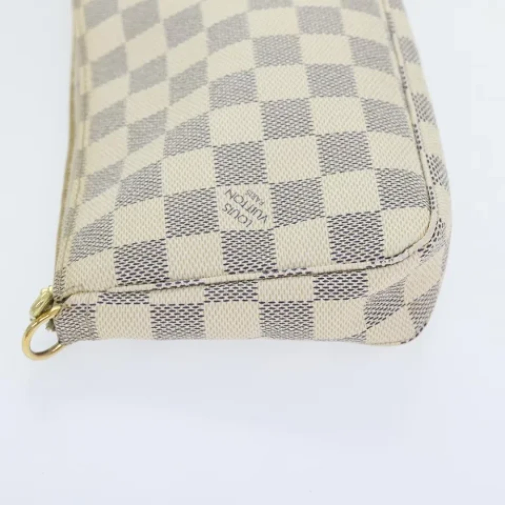 Louis Vuitton Vintage Pre-owned Canvas clutches Beige Dames