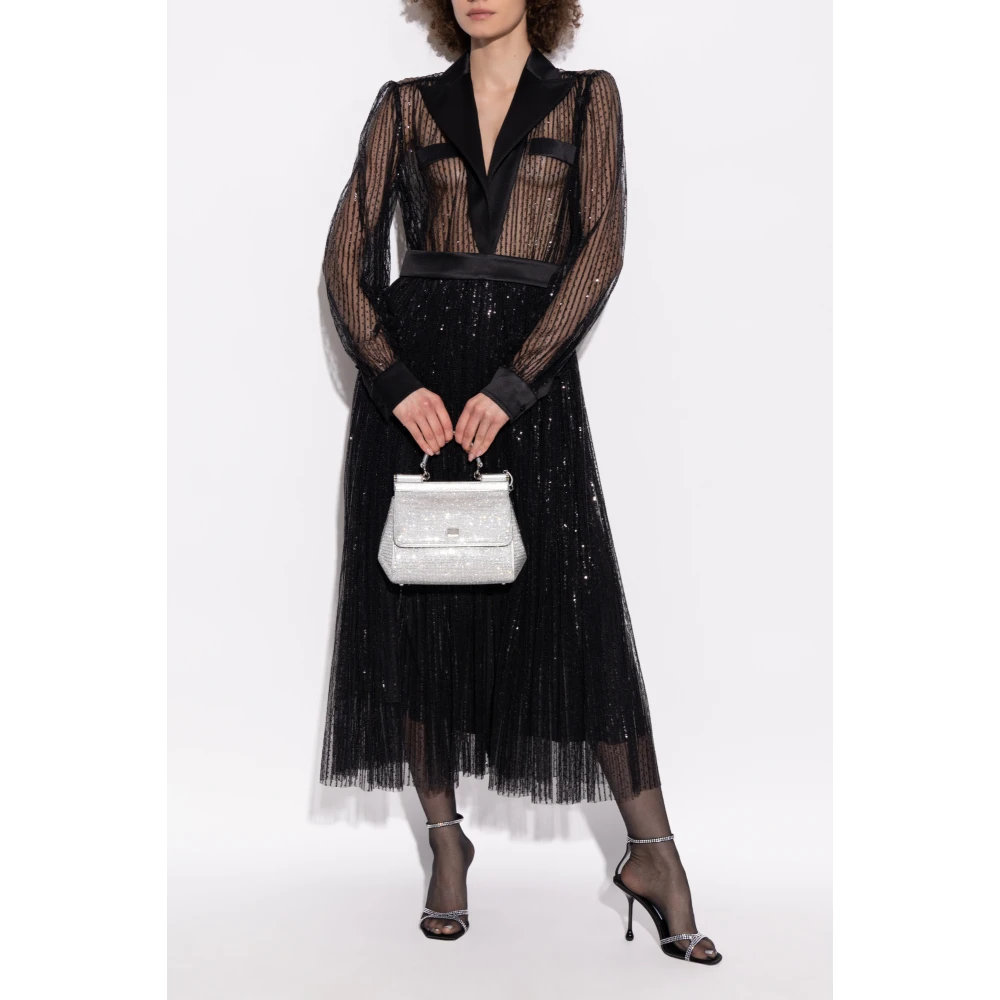 Dolce & Gabbana Paillettenjurk Black Dames